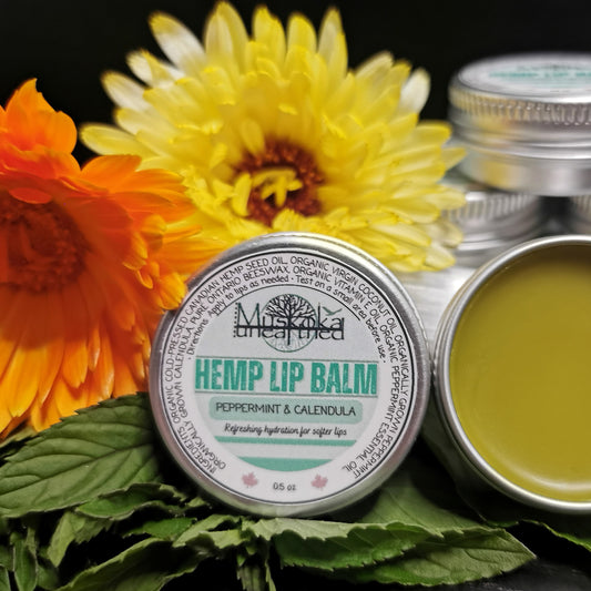 Peppermint & Calendula - Hemp Lip Balm - 0.5oz