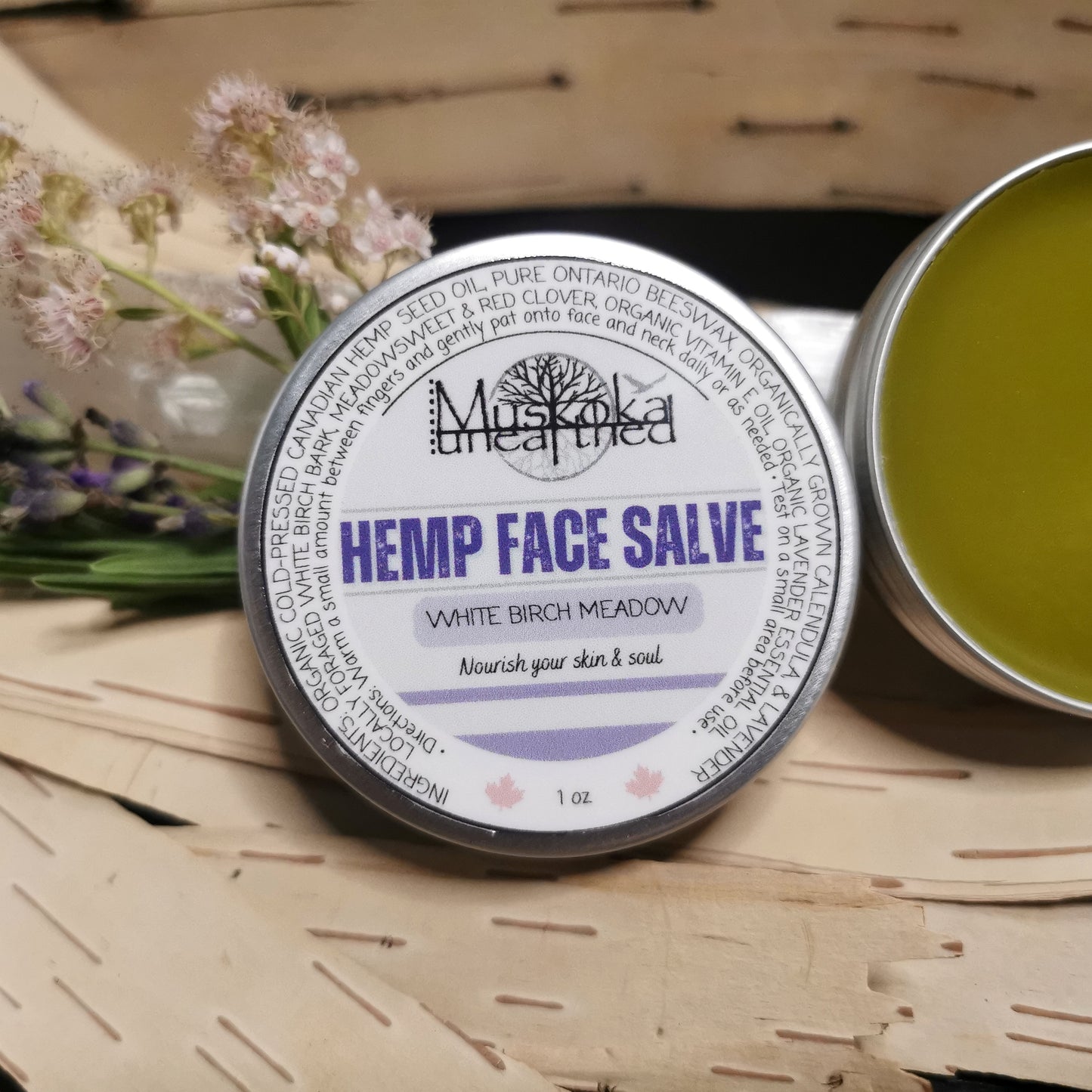 White Birch Meadow - Hemp Face Salve - 1oz